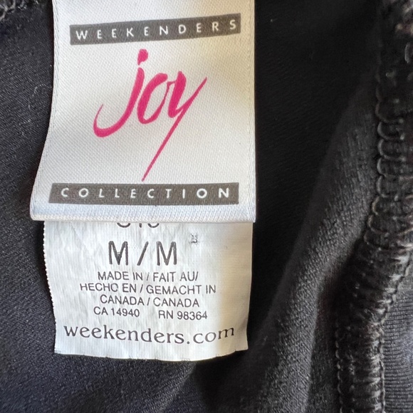 Skirt Black Knit Jersey Pull On Elastic Waist Full Stretch Size M Weekenders Joy - Picture 7 of 7